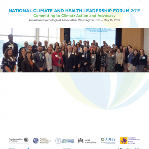 National Climate and Health Leadership Forum 2018 Cover