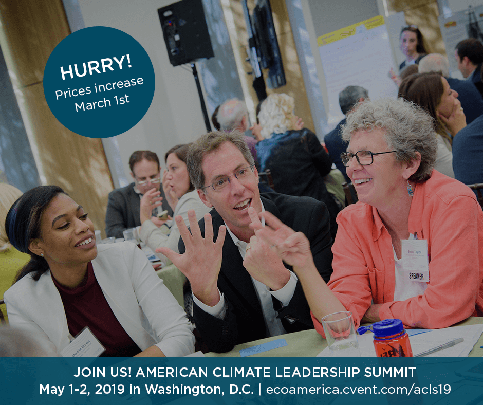 Announcing the American Climate Leadership Summit 2019 — Register Today!