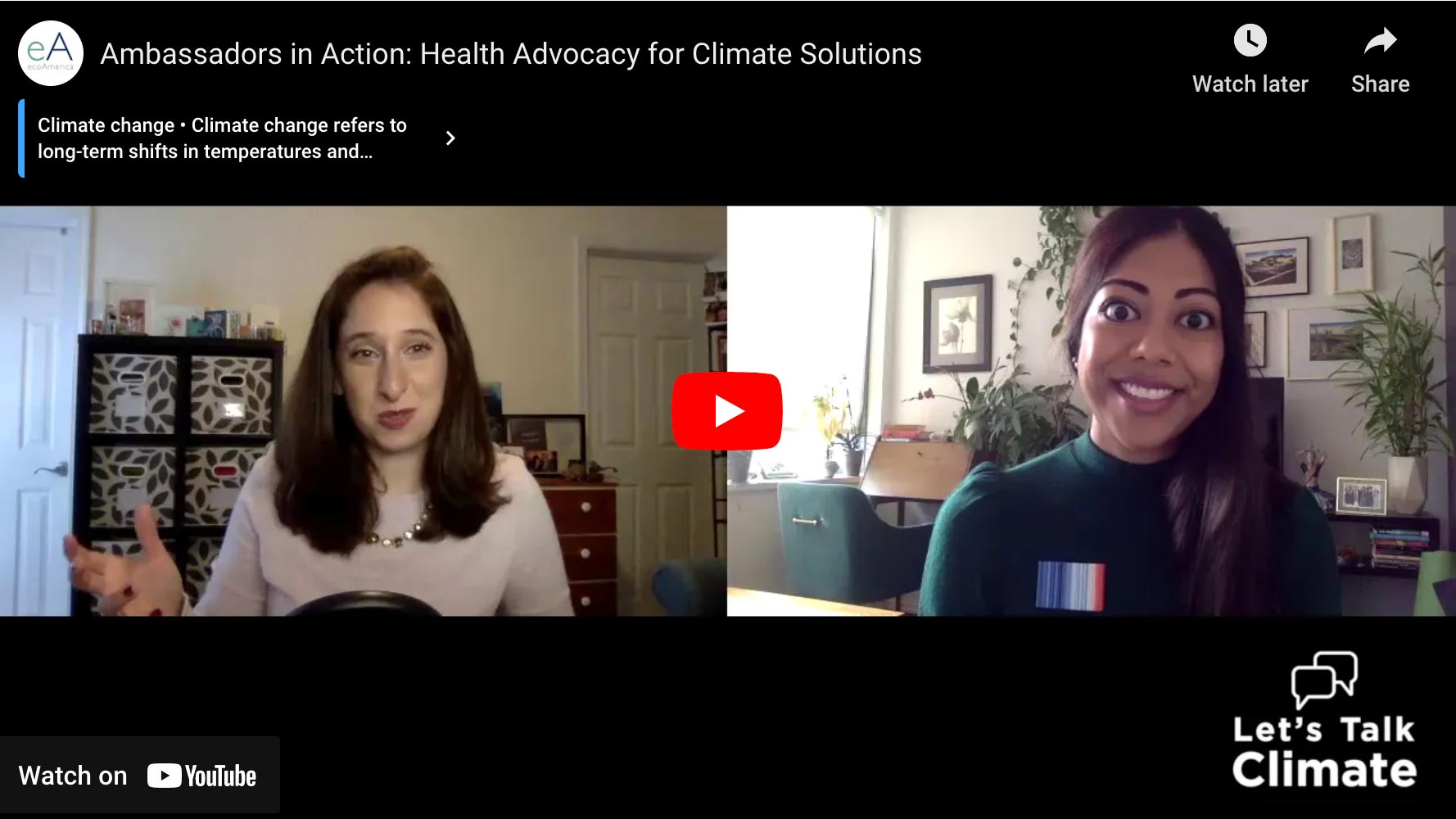 Ambassadors in Action: Health Advocacy for Climate Solutions