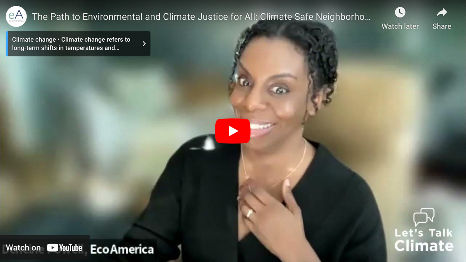 The Path to Environmental and Climate Justice for All: Climate Safe Neighborhoods