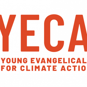 Young Evangelicals for Climate Action logo; red font