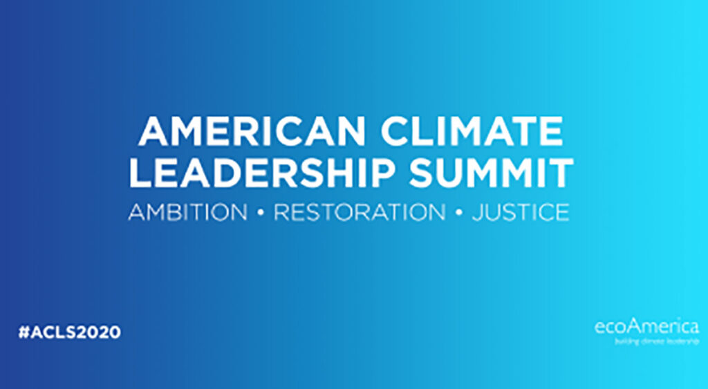 American Climate Leadership Summit Flyer