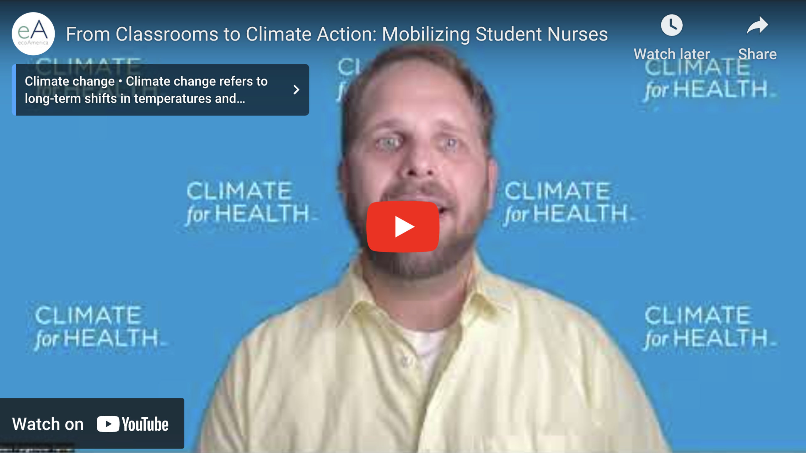 From Classrooms to Climate Action: Mobilizing Student Nurses